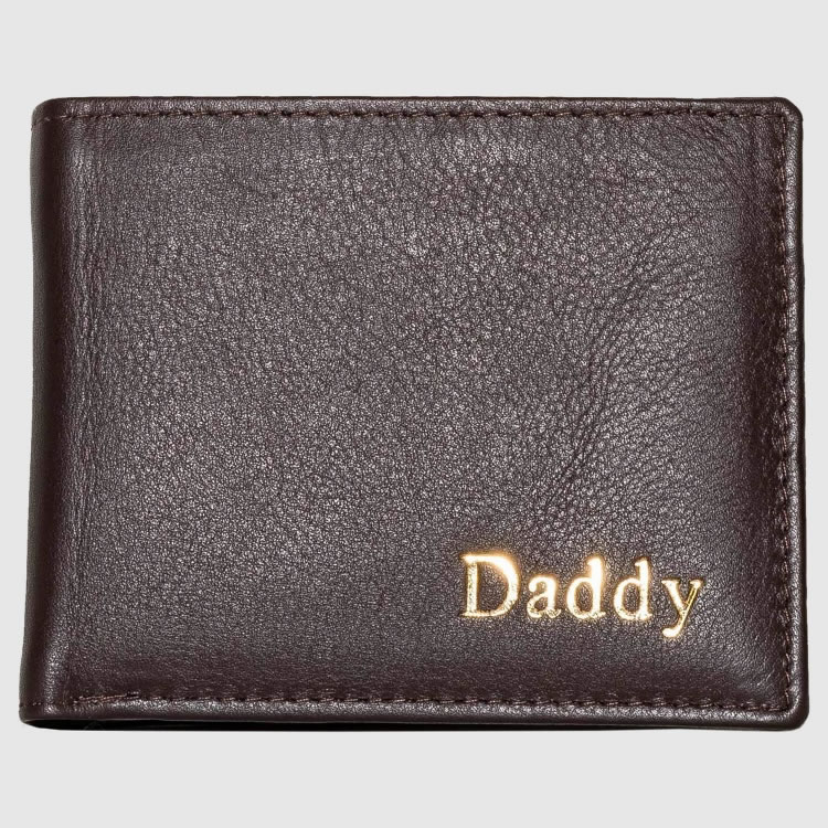 Monogram Leather Wallet with Laser Engrave