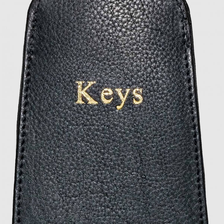 Monogrammed Leather Key holder